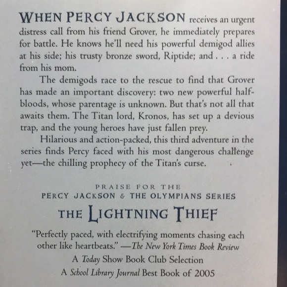 📚2/$6 The Titan’s Curse #3 in the Percy Jackson and… - Picture 3 of 9